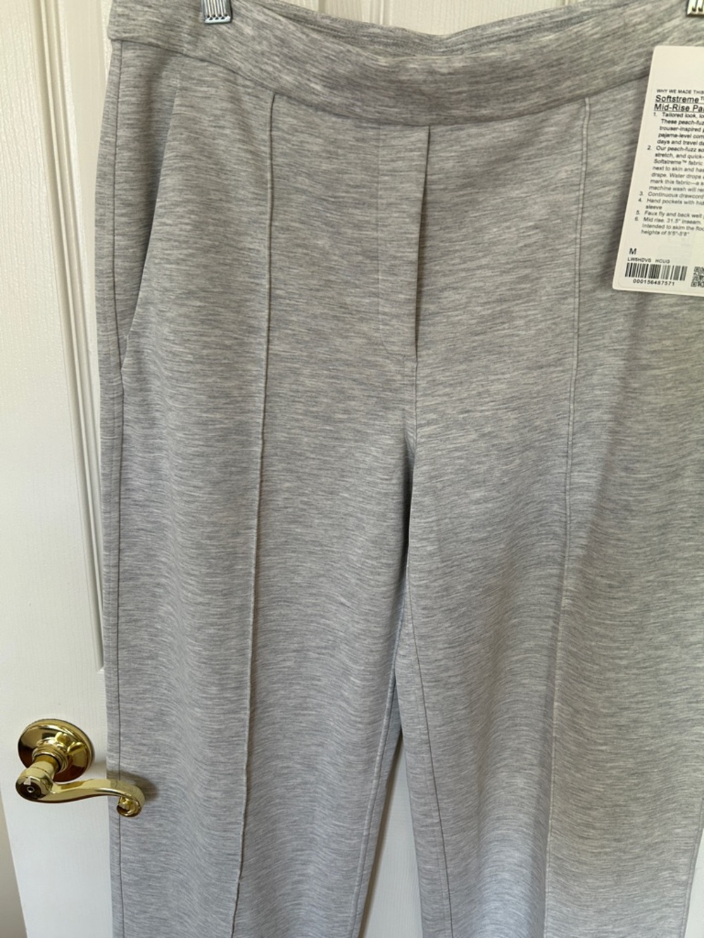 lululemon athletica Light Heather Gray Wide-Leg Pants - Picture 6 of 9